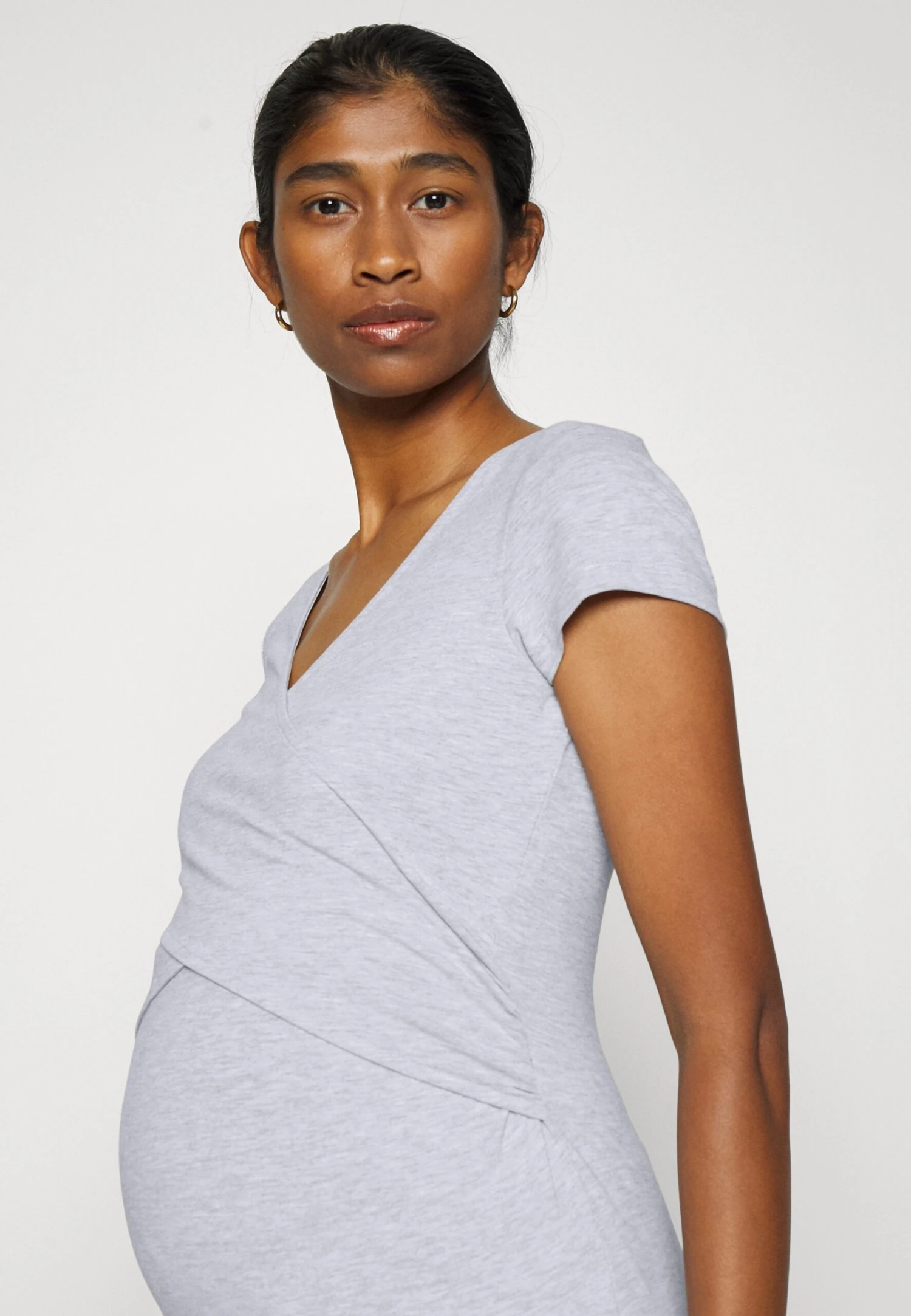 2Pack - T-Shirt Basic - Green/Mottled Light Grey