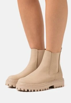 Even&Odd Enkellaarsjes Met Plateauzool - Beige