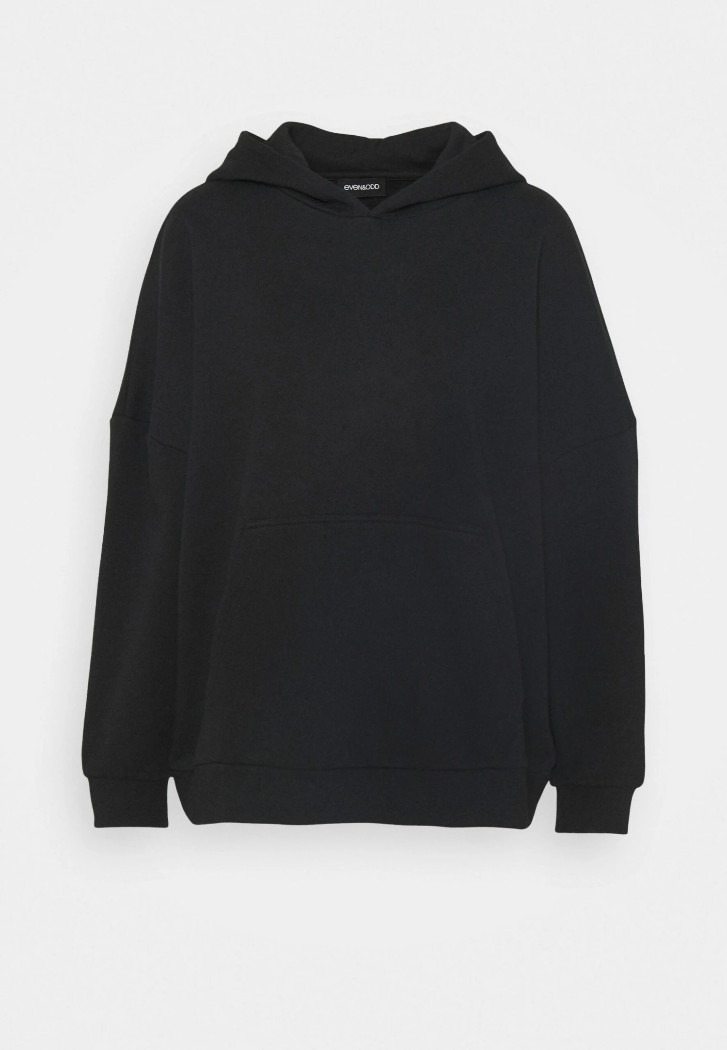 Hoodie Long Without Drawcord And Pocket - Hoodie - Black