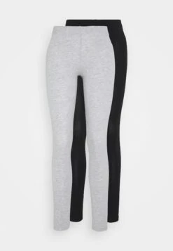 Even&Odd 2 Pack - Legging - Mottled Light Grey/Black