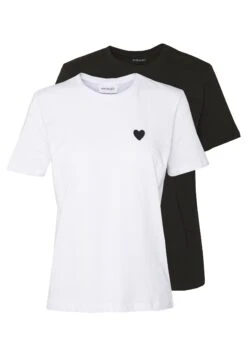 Even&Odd 2Pack - T-Shirt Basic - White/Black