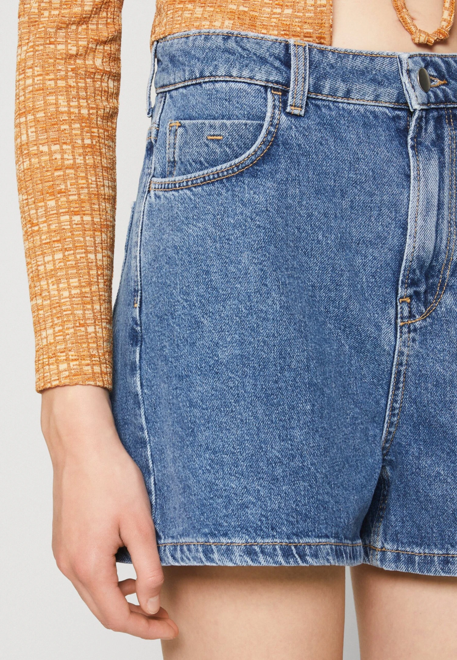 Jeansshort - Blue Denim